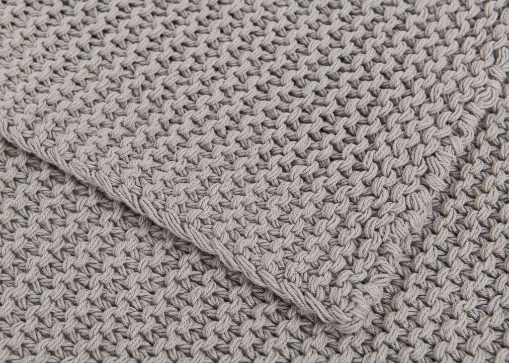 Pederson Cotton Throw Light Grey