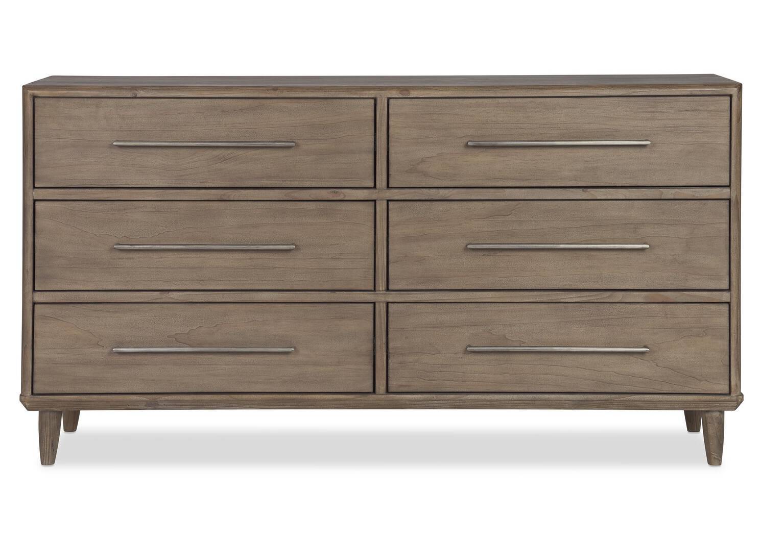 Luna 6 Drawer Dresser -Stone Pine