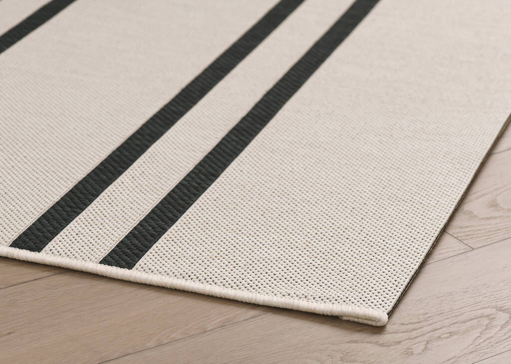 Samoa Outdoor Rug 63x91 Natural/Black