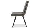 Chaise en cuir Spence -Rory charbon