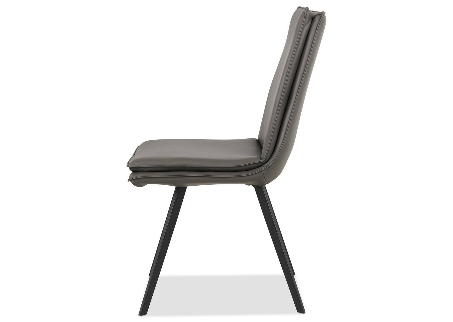 Chaise en cuir Spence -Rory charbon