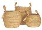 Estefany Tassel Baskets Natural