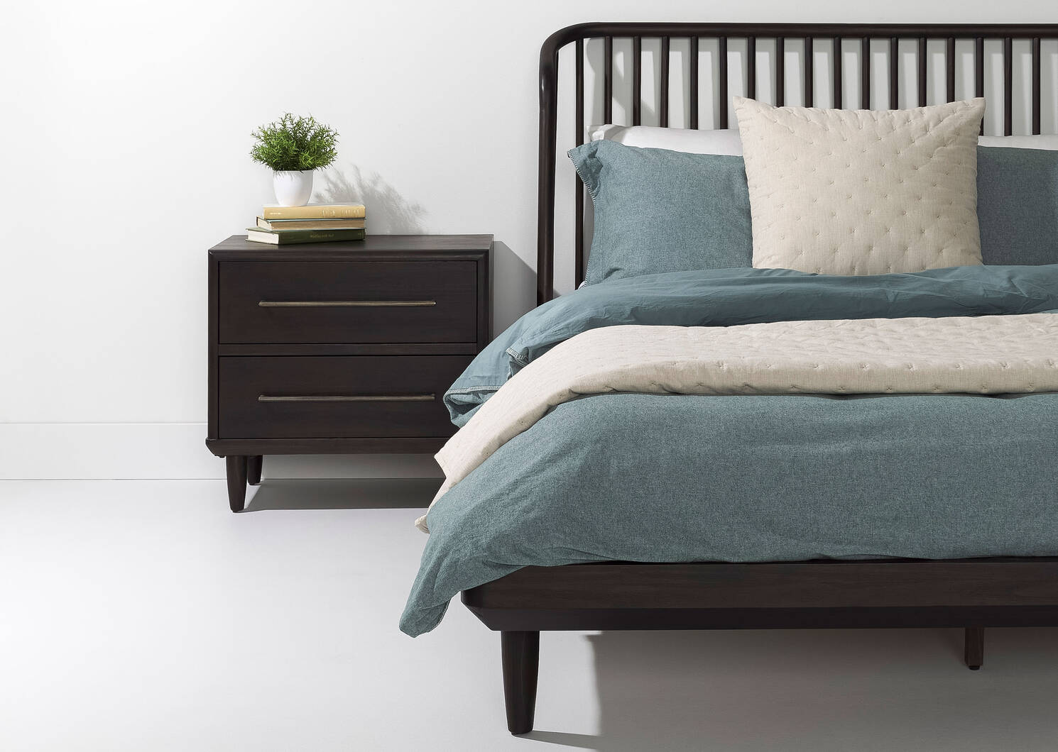 Luna Bed -Stone Cocoa, QUEEN