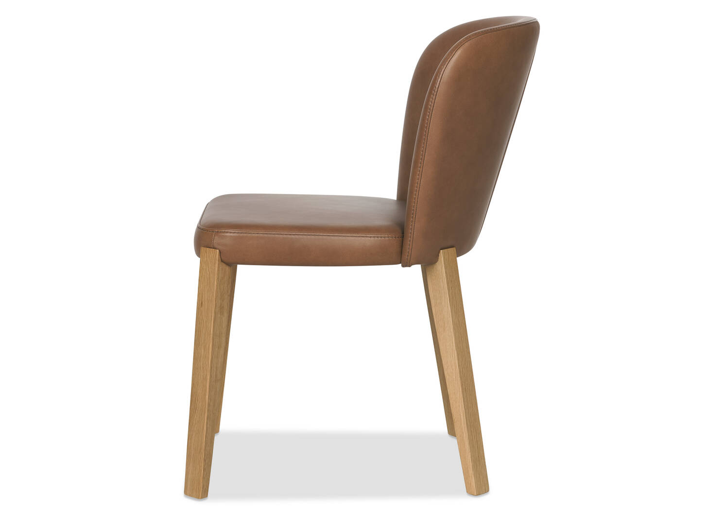 Chaise en cuir Eldridge -Leo moka