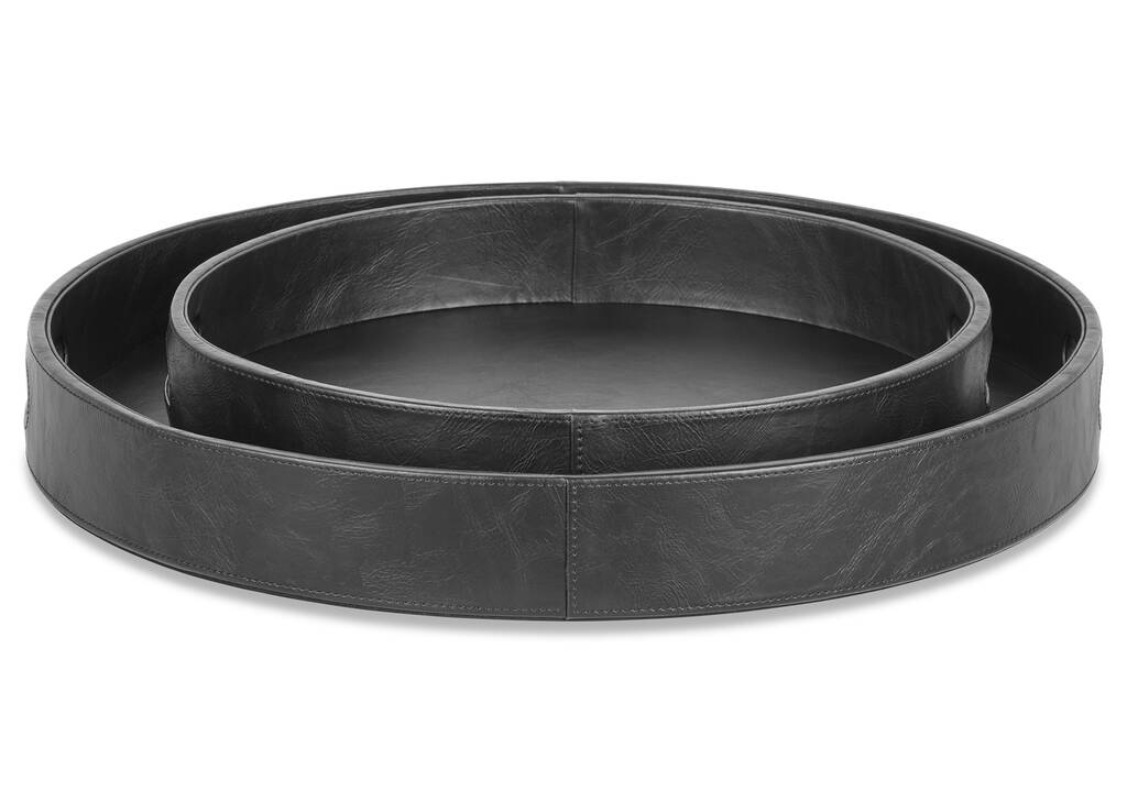 Tessa Round Tray Large Black