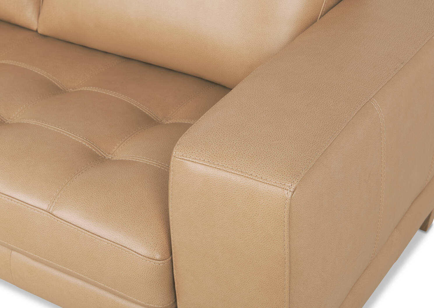 Carson Leather Sofa Chaise LCF -Zen Ston