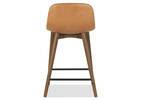 Tabouret en cuir Decklyn -Olson chameau