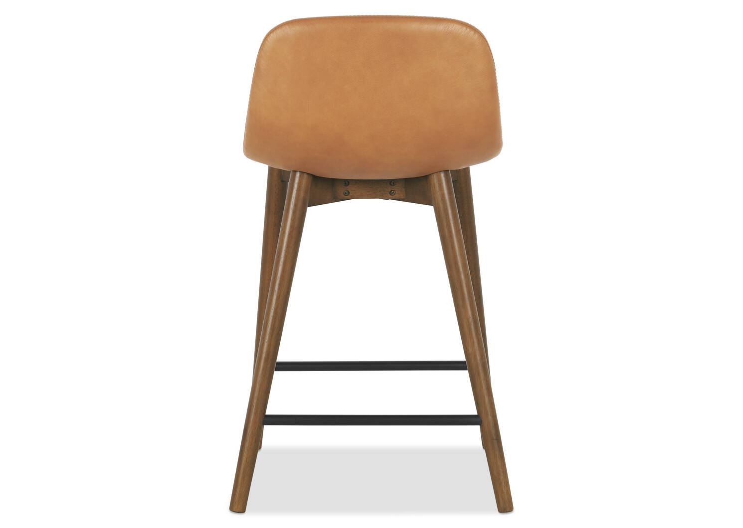Tabouret en cuir Decklyn -Olson chameau