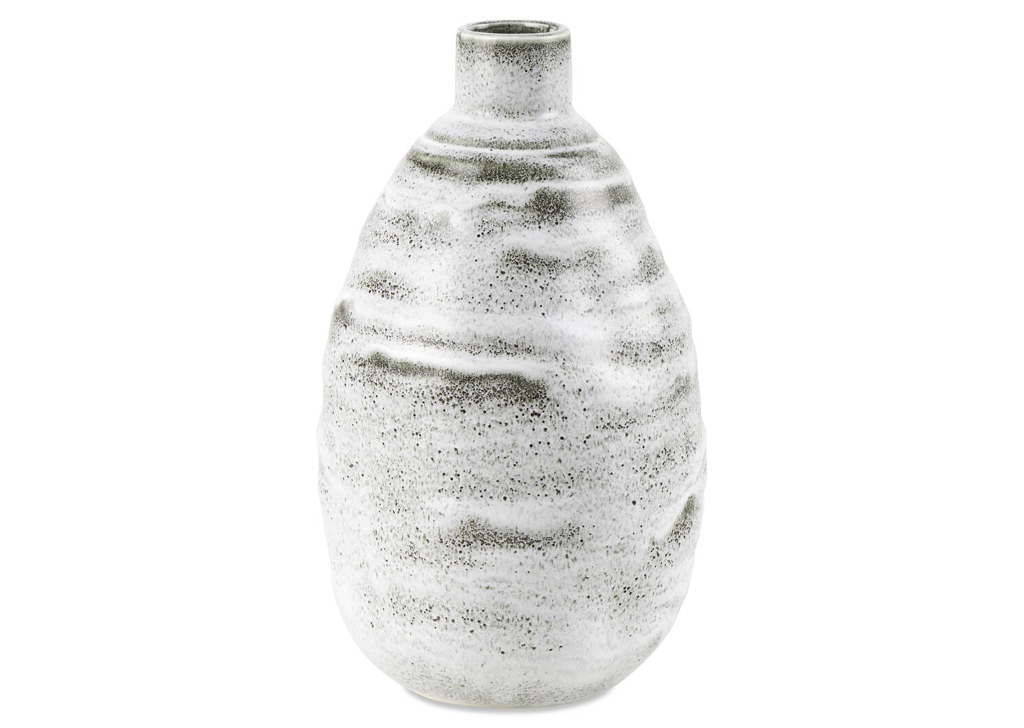 Grand vase Shilo gris/blanc