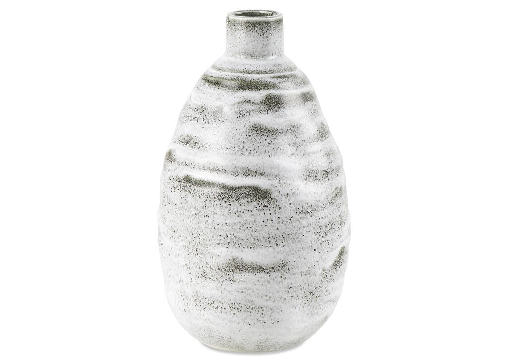 Grand vase Shilo gris/blanc