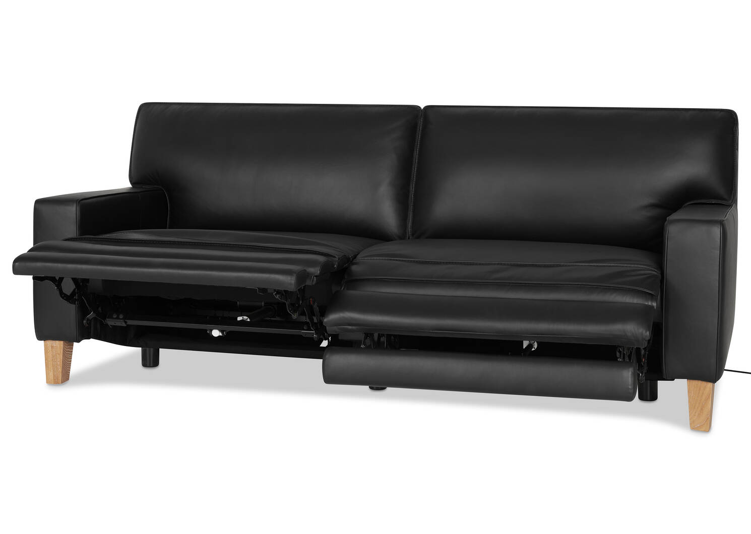 Hardy Leather Relaxer Sofa -Alec Noir