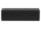 Percy Faux Leather Storage Box Black