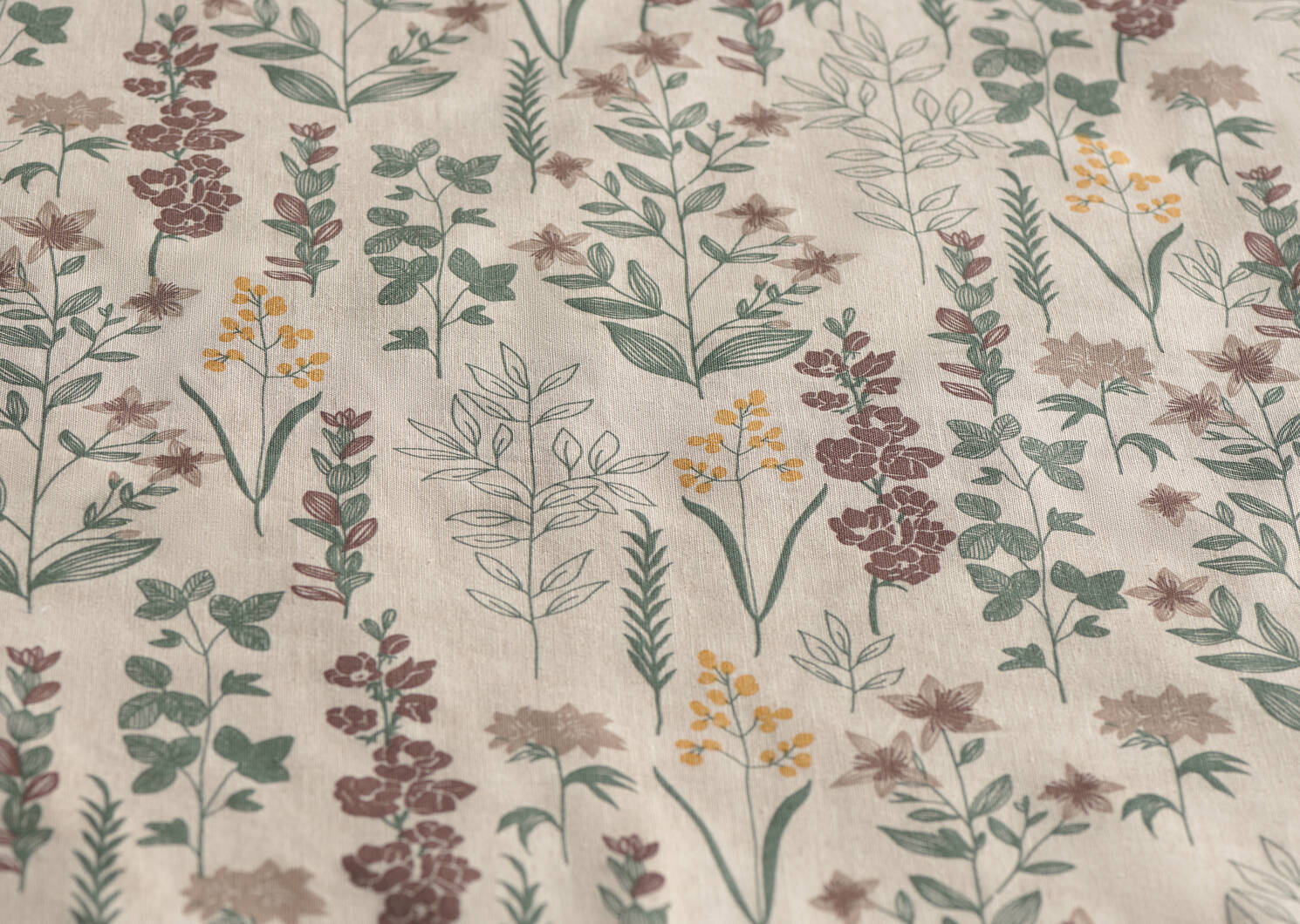 G ens. housse couette fl. Meadows multi