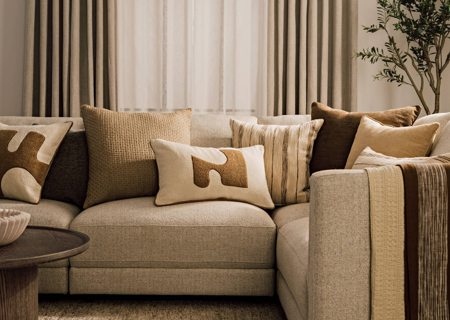 Coussin Bailey 24x24 champignon