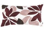 Coussin floral Zivia 12x22 bord./multi