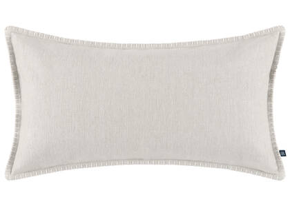 Aria Cotton Pillow 12x22 Oyster
