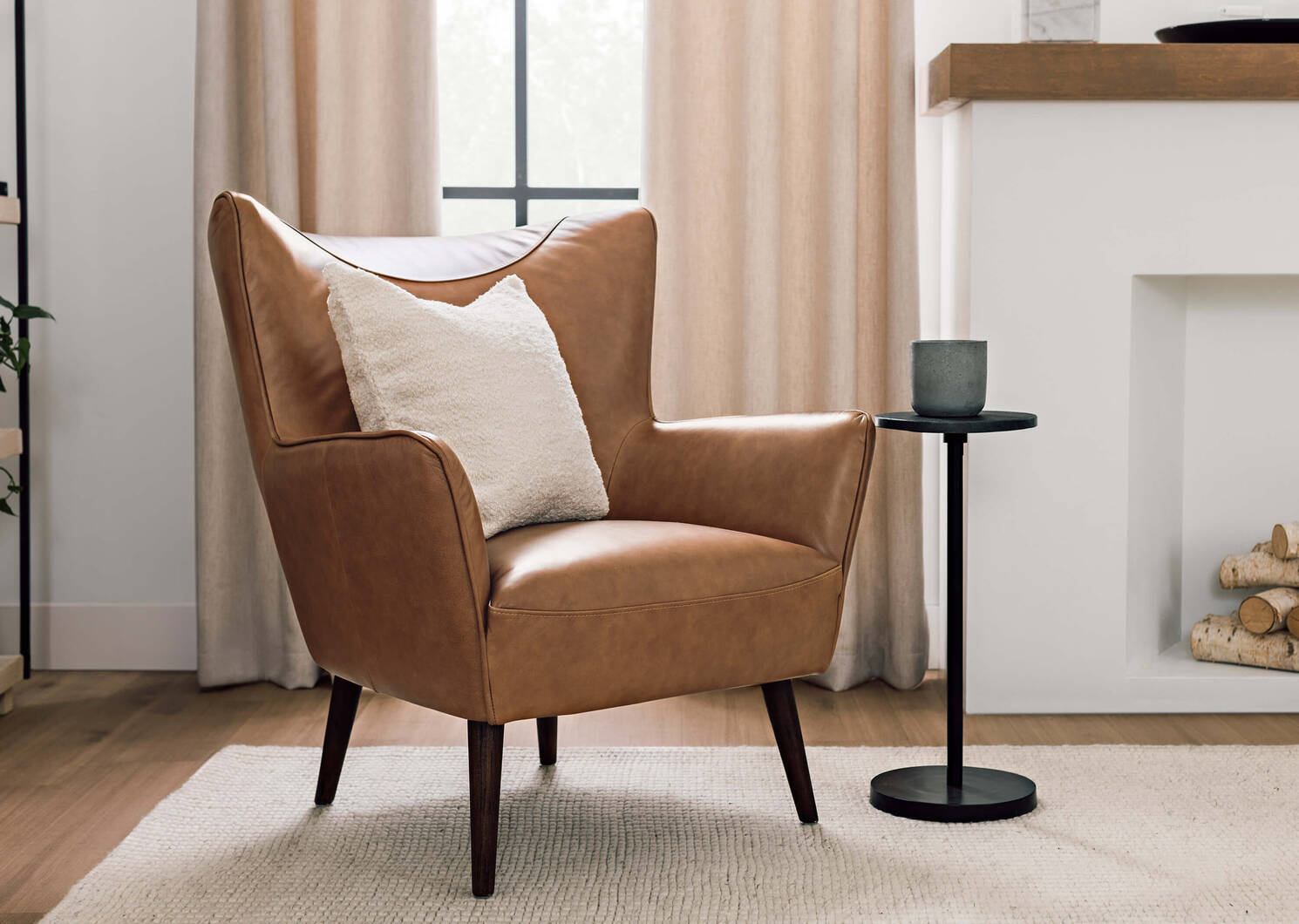 Naveen Accent Table -Quarry Charcoal