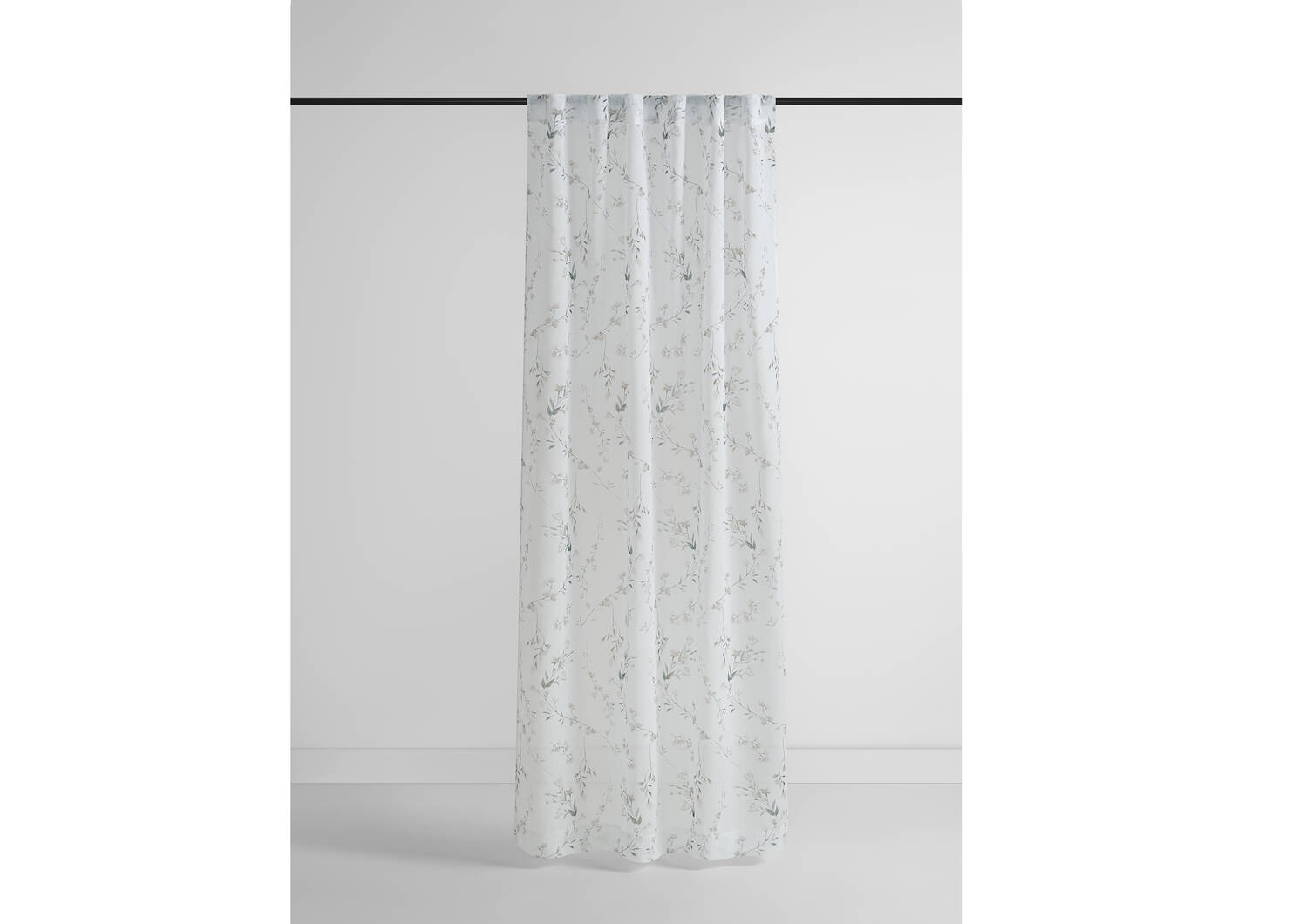 Voilage floral Sally 96 po ivoire/multi