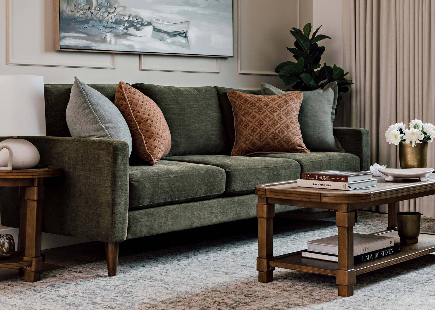 Ruhi Cotton Pillow 20x20 Rust