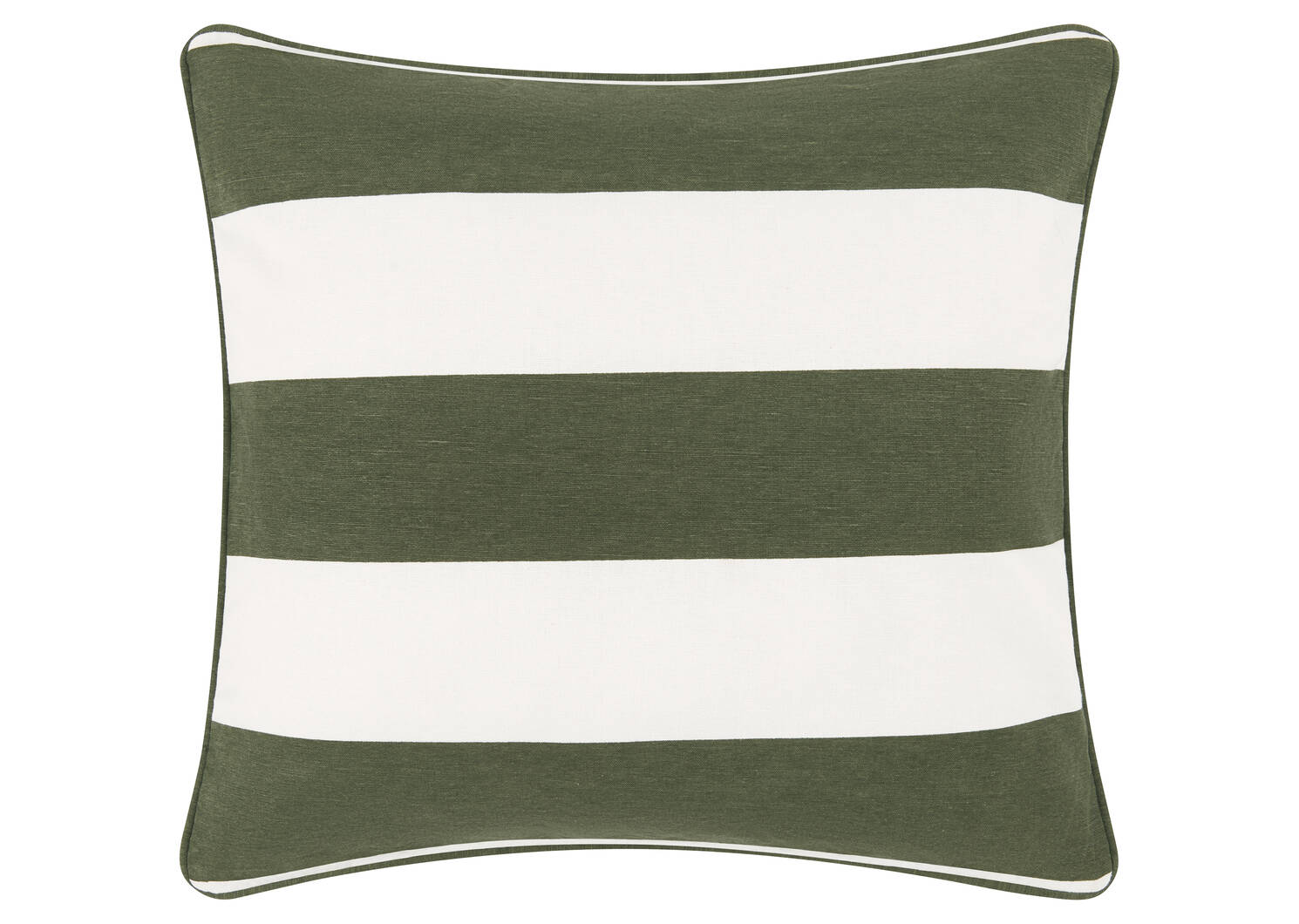 Coussin ext. Corsica 21x21 ivoire/vert