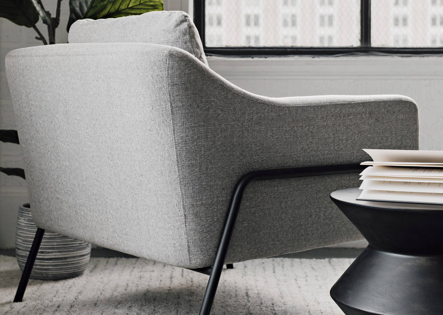 Fauteuil Dillon -Aria gris