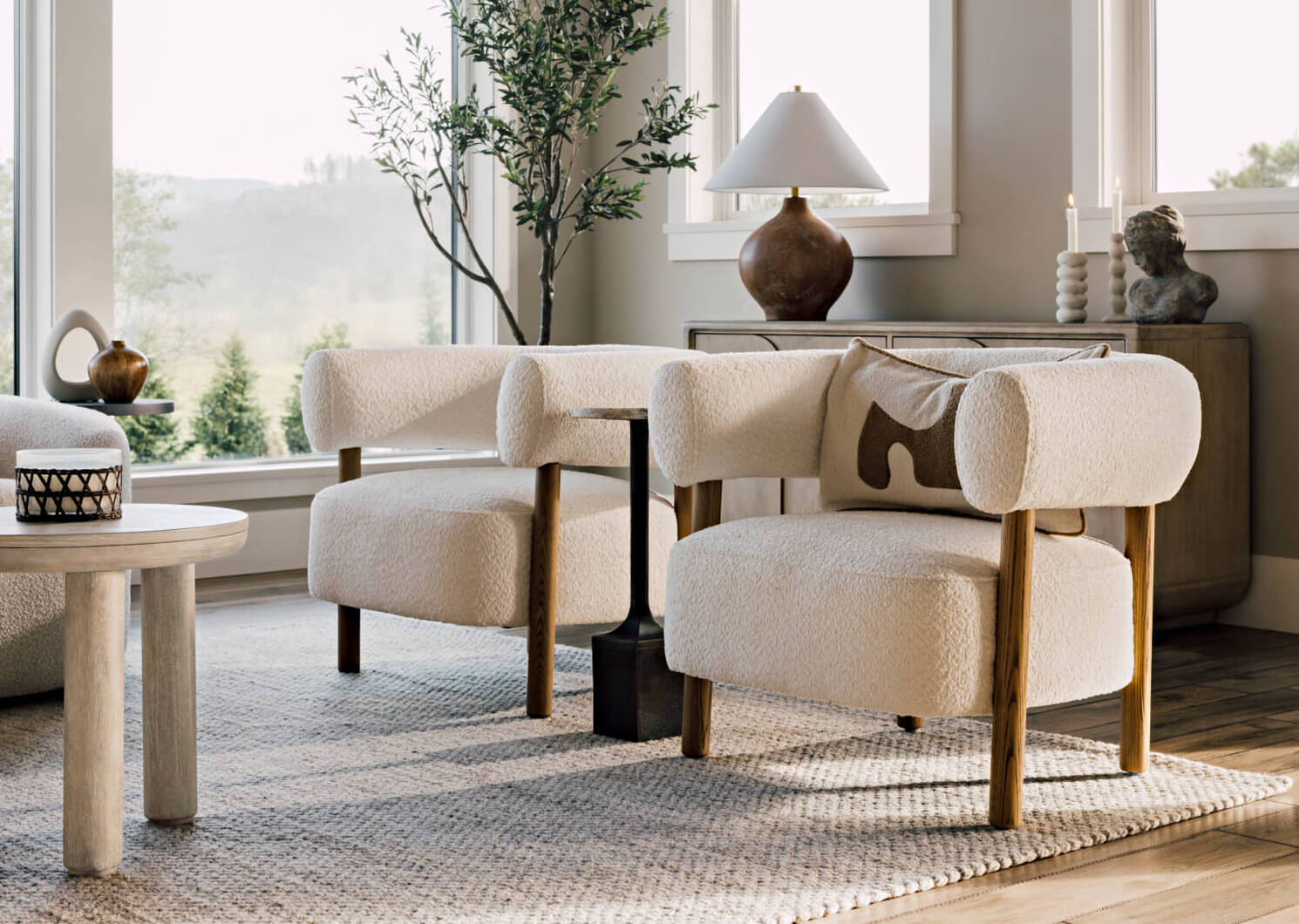 Fauteuil Matrice -Oslo ivoire