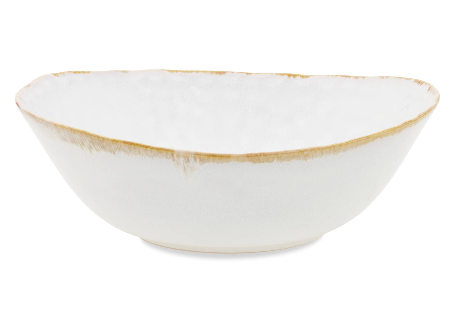 Crofton Glazed Serving Bowl White