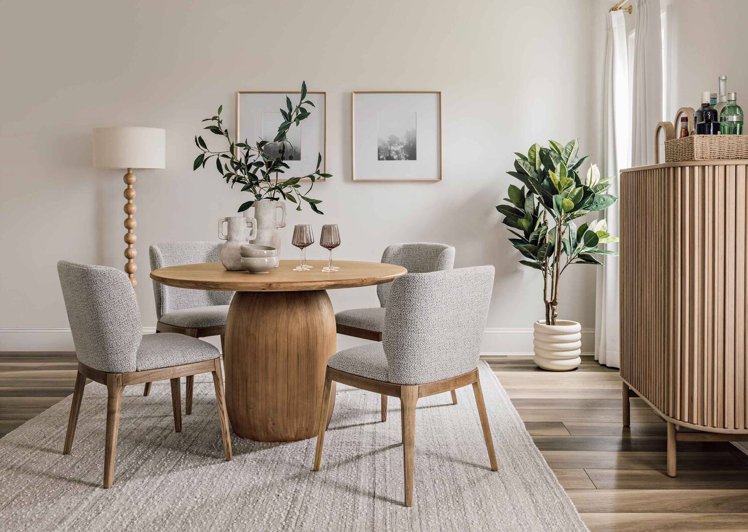 Carlsen Dining Chair -Halo Pebble