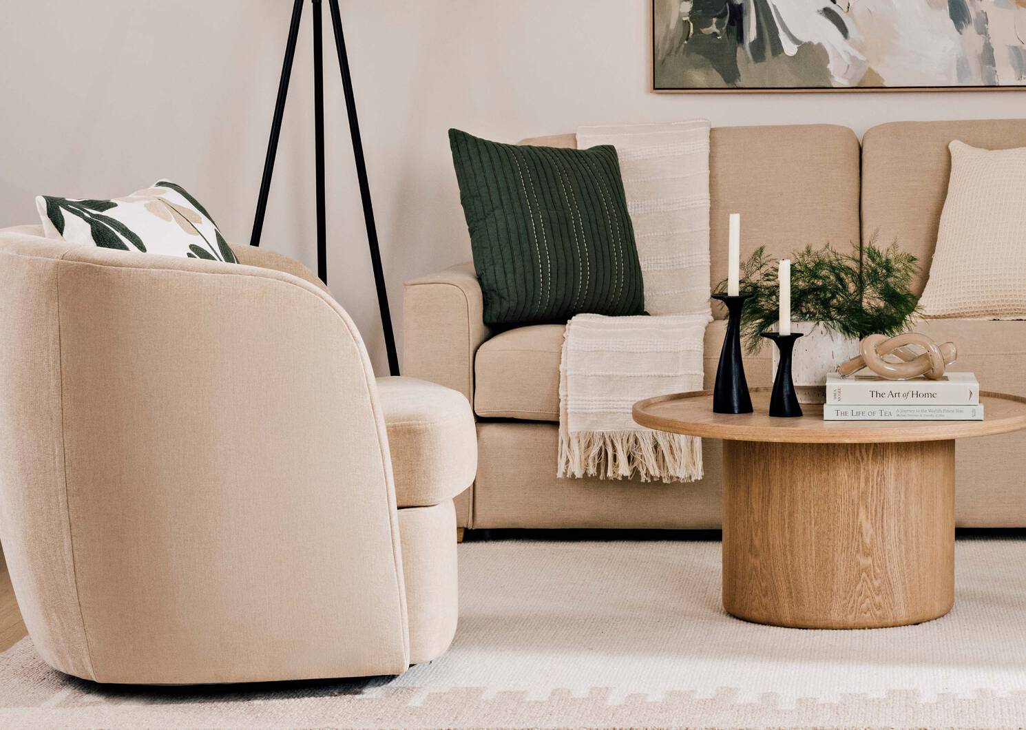 Coussin coton floral Reine 20x20 iv/vert