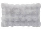 Zoey Faux Fur Pillow 14x24 Light Grey