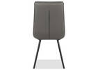Chaise en cuir Spence -Rory charbon