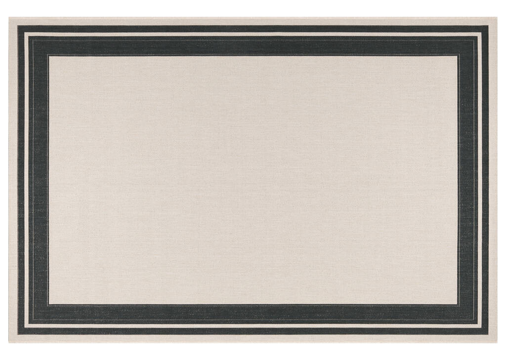 Balos Outdoor Rug 63x91 Natural/Black