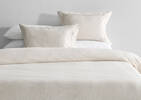 Ciaz Cotton/Linen Duvet Set Queen Iv/Tan