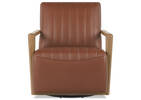 Fauteuil piv. en cuir Simone -Ari car.