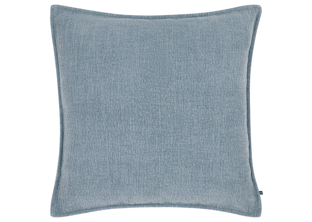 Coussin Layton 20x20 bleu mer