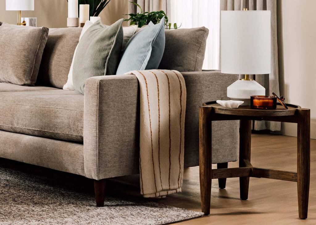 Large bougie en pot Rossi brune