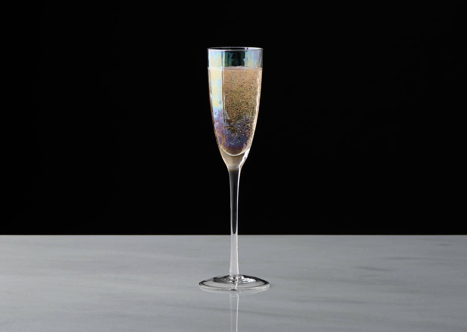 Flûte à champagne Lucent iridescente