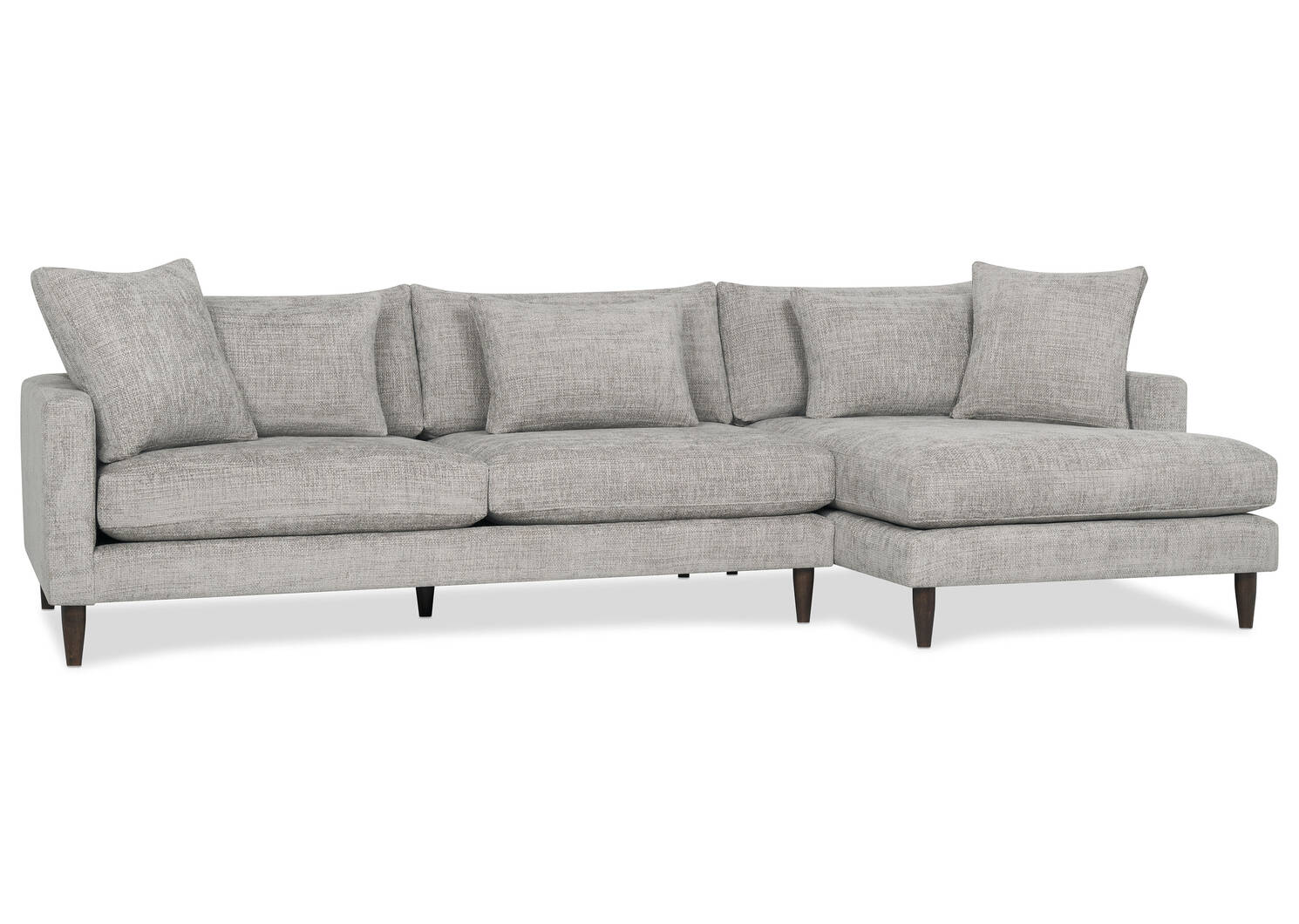 Canapé d’angle Nixon -Husky gris, d.