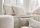 Elisa Cotton Pillow 20x20 Ivory
