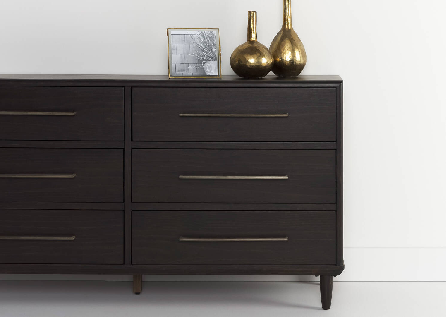 Luna 6 Drawer Dresser -Stone Cocoa