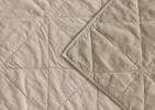 Joye Cotton Velvet Coverlet Latte