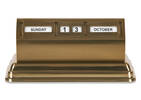 Moritz Table Calendar Brass