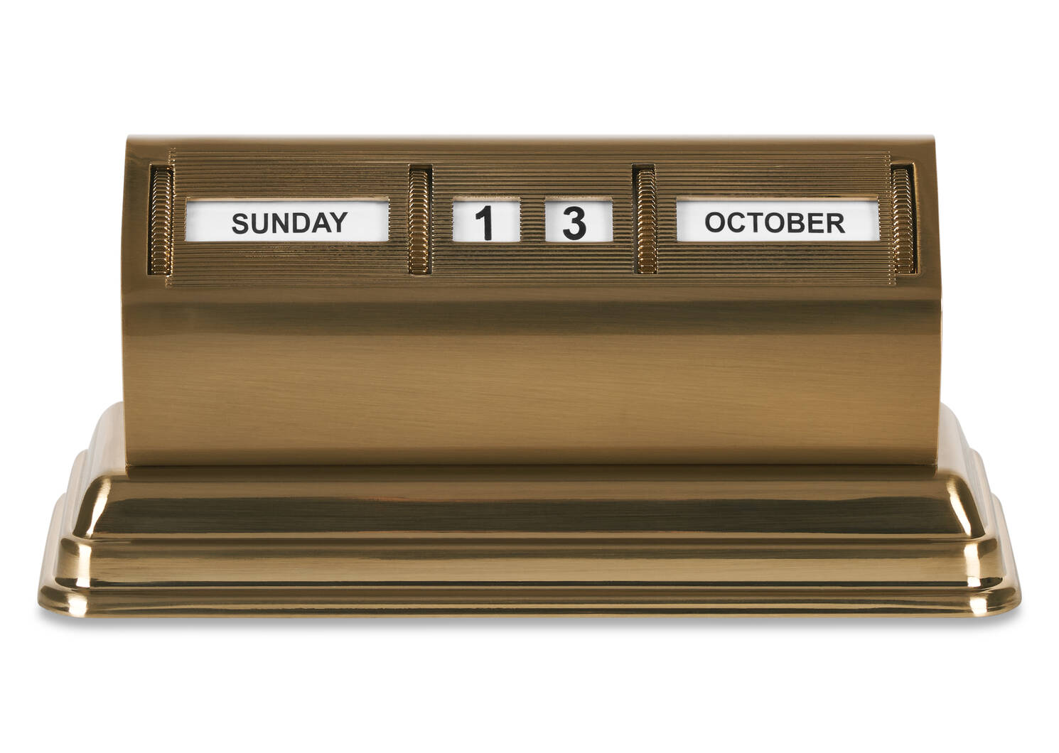 Moritz Table Calendar Brass