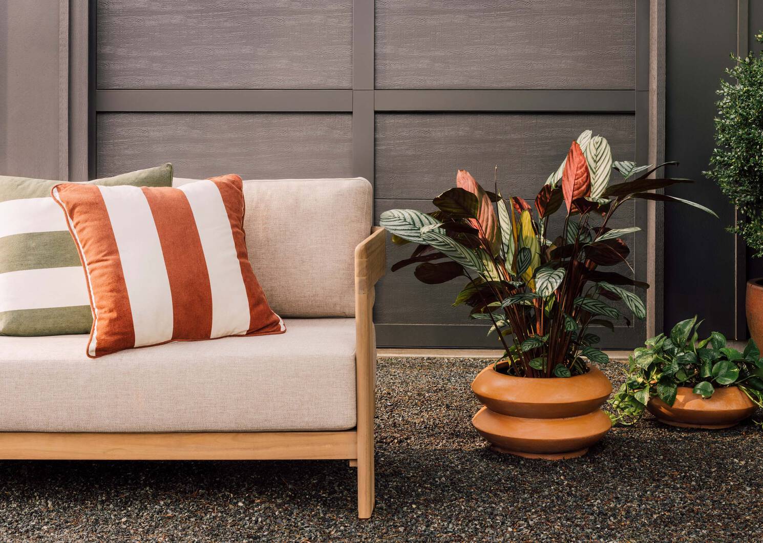 Coussin ext. Corsica 21x21 iv/tamarin