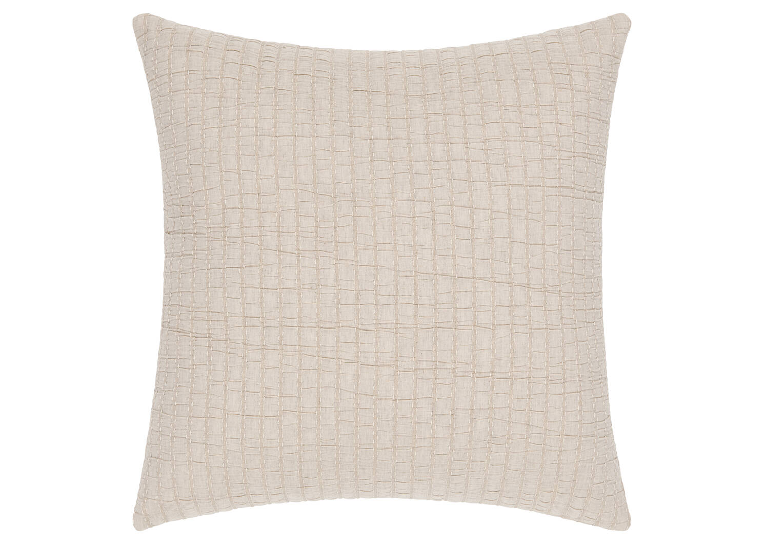 Couvre-oreiller coton Monaco 24x24 sable