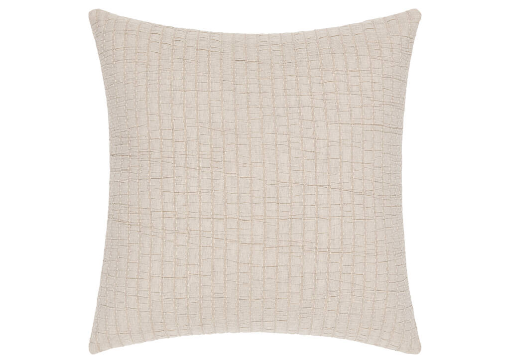 Couvre-oreiller coton Monaco 24x24 sable