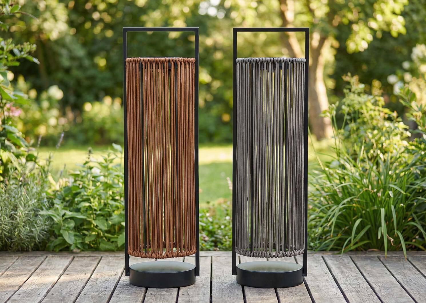 Dakota Solar LED Lantern Brown