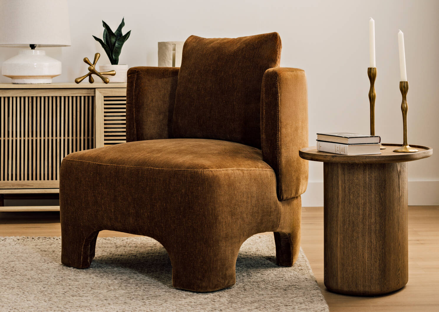 Petit bougeoir Ryah laiton antique