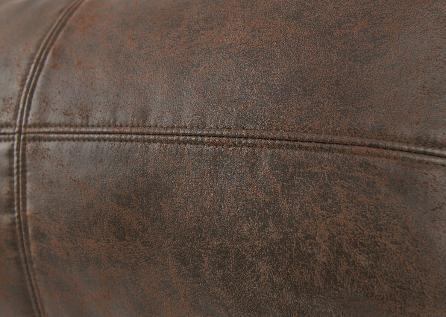 Coussin similicuir Jarvis 12x22 br foncé