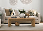 Coussin en coton Chiara 24x24 savane